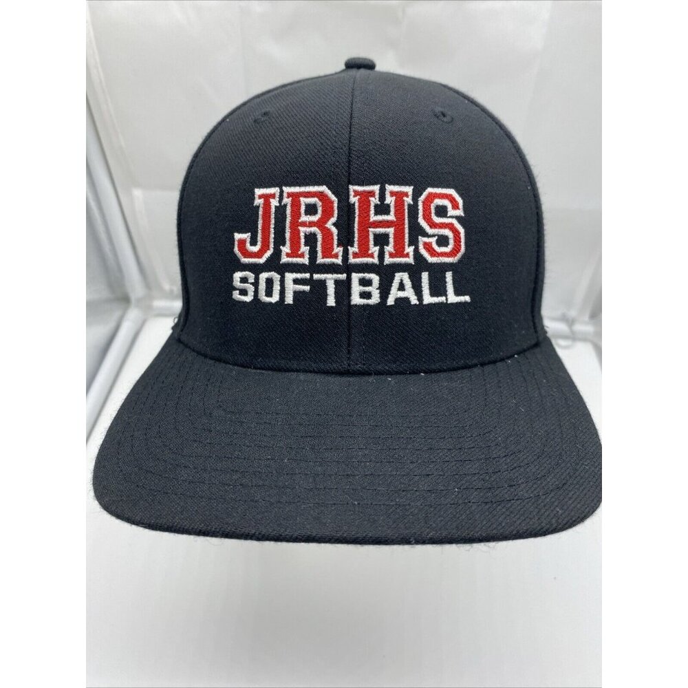 JRHS Softball Black Baseball Cap Hat Hook Loop Adjustable Richardson
